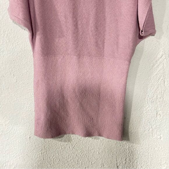 Free People Amara Sweater Mini Elegant Lilac Knit Dress Large NWT - Picture 5 of 9